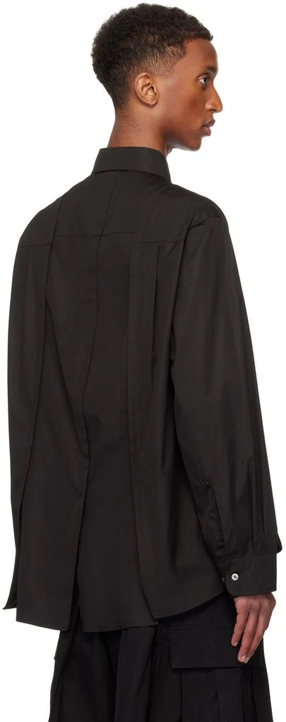 Sacai Black Pleated Shirt 3