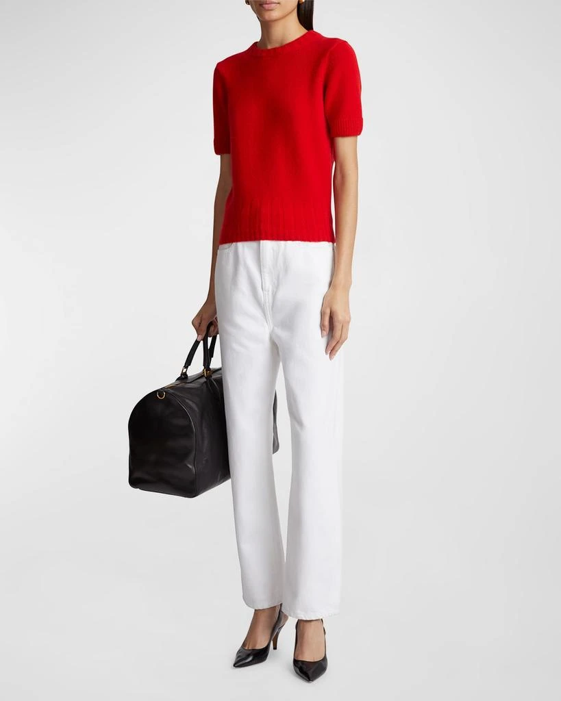 Khaite Luphia Puff-Sleeve Cashmere Sweater 3