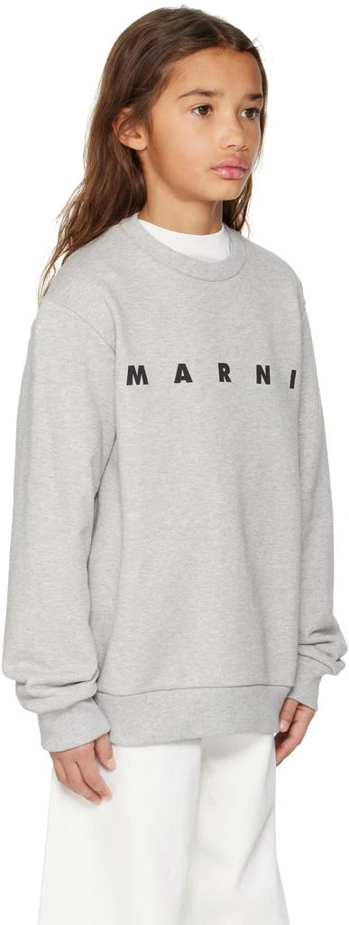 Marni Kids Gray Cotton Sweatshirt 2