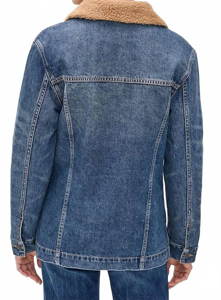 VERONICA BEARD Donna Sherpa Denim Jacket In City Lights 3