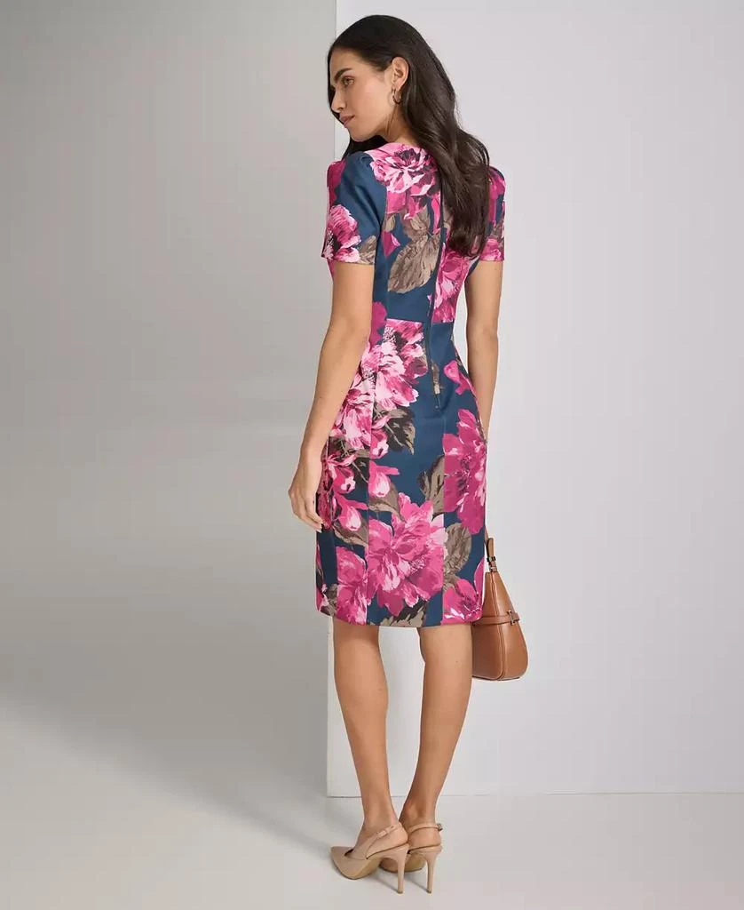Calvin Klein Women's Jewel-Neck Short-Sleeve Sheath Dress 5