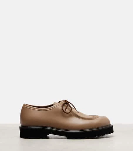 Max Mara Track leather loafers 4