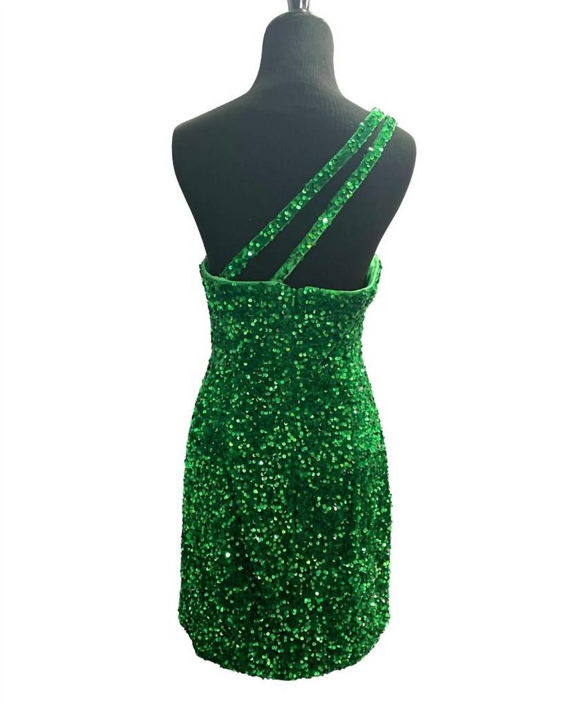 SOPHIA THOMAS Sophia Thomas - One Shoulder Sequin Dress