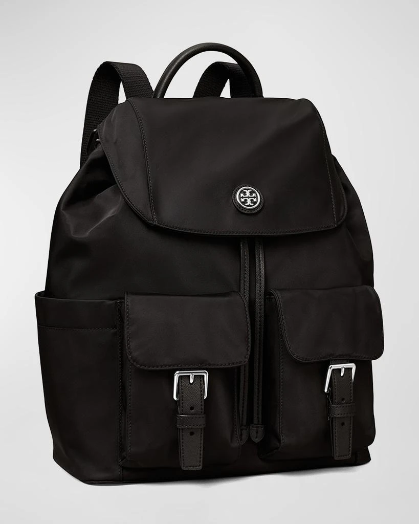 Tory Burch Flap Nylon Drawstring Backpack 2