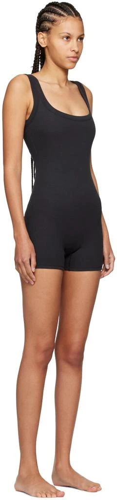 SKIMS Black Cotton Rib Romper 2