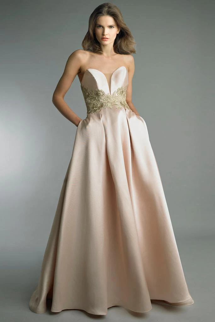Basix Black Label Strapless Evening Dress With Pockets 1