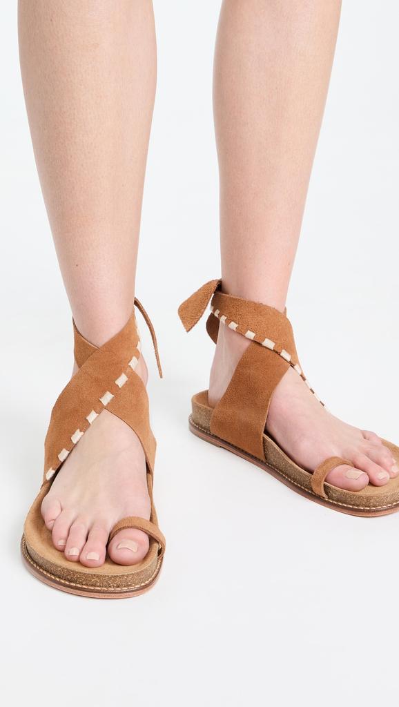 JOHANNA ORTIZ Cinnamon/Ecru Song Leader Sandals