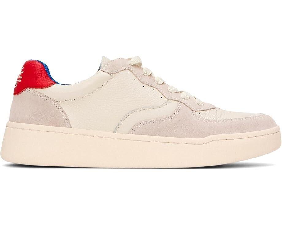 Soludos Roma Sneaker Women's US 9 White Red Leather Lifestyle Shoes RHS2415