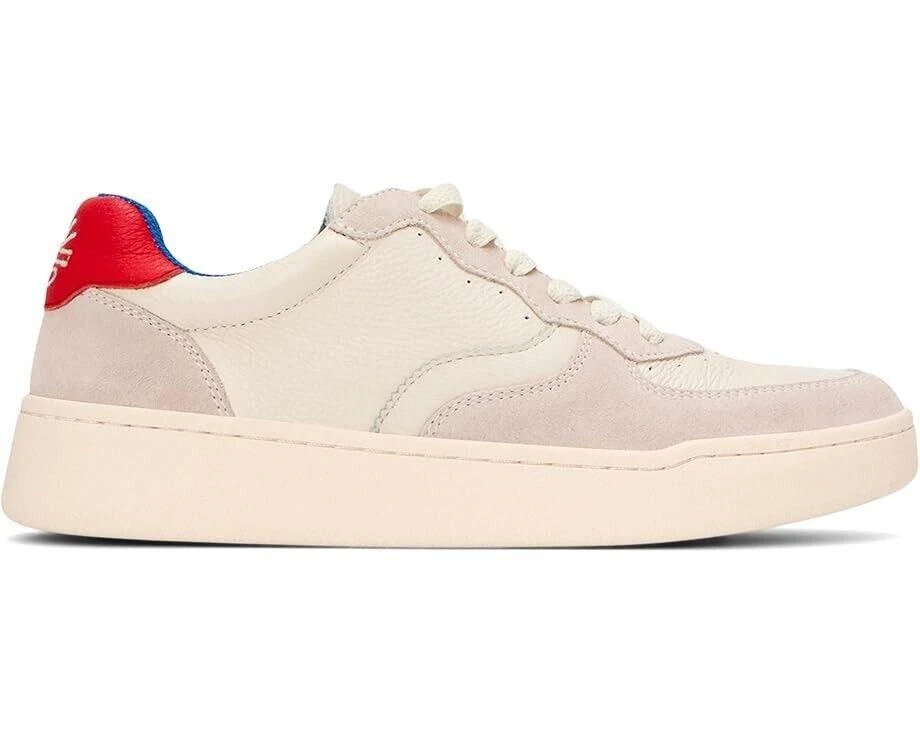 Soludos Roma Sneaker Women's US 9 White Red Leather Lifestyle Shoes RHS2415 2