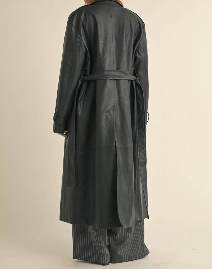 Klesis Klesis - Leather Belted Trench Coat 9