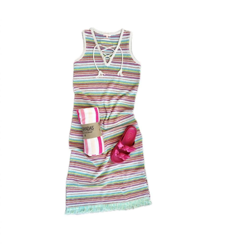 LISA TODD La Playa Dress In Bright Multi 3