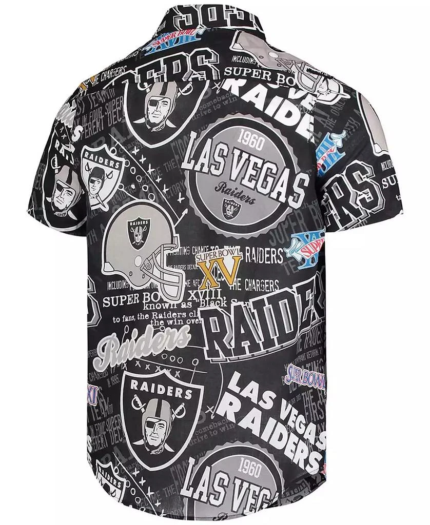 FOCO Men's Black Las Vegas Raiders Thematic Button-Up Shirt 2