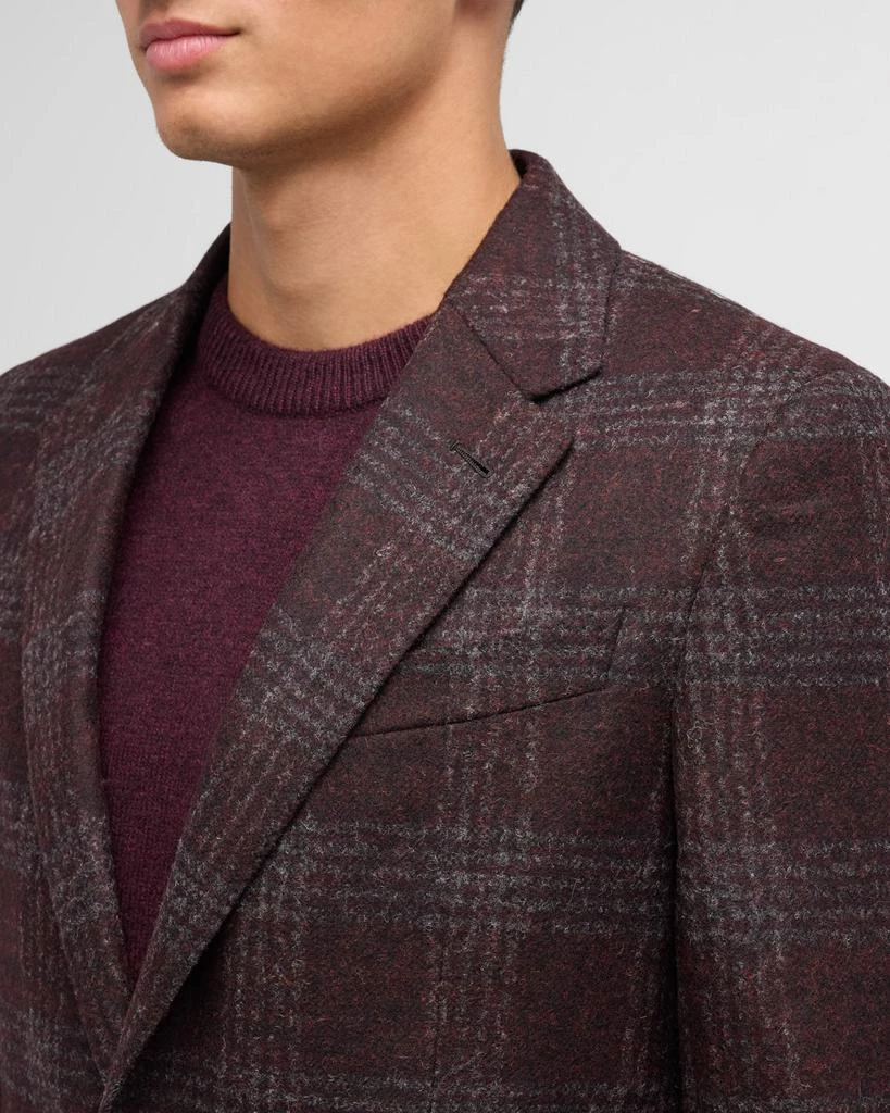 Zegna Men's Wool-Blend Plaid Sport Coat 7