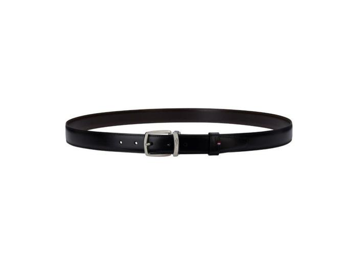 S.T. Dupont Ceinture noire Line D boucle en palladium