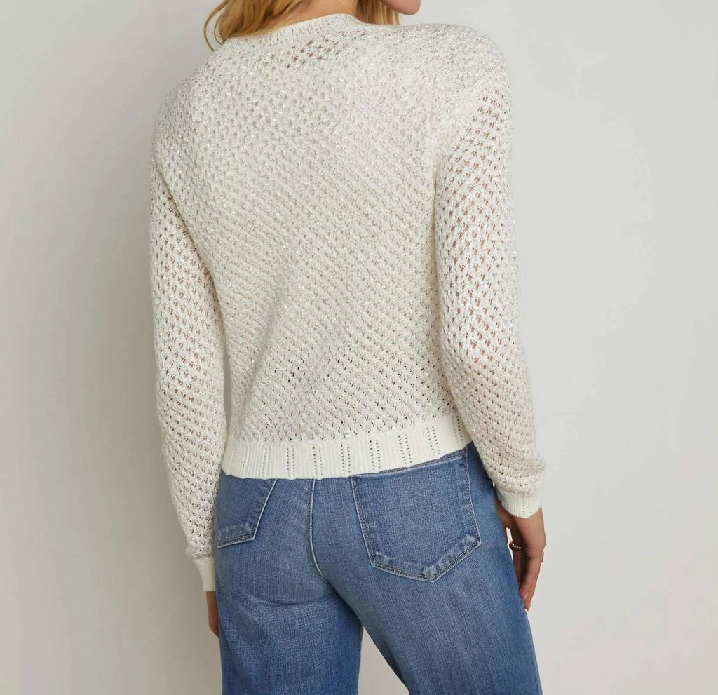 L'Agence L'Agence - Blanca Sequin Crop Cardigan 5