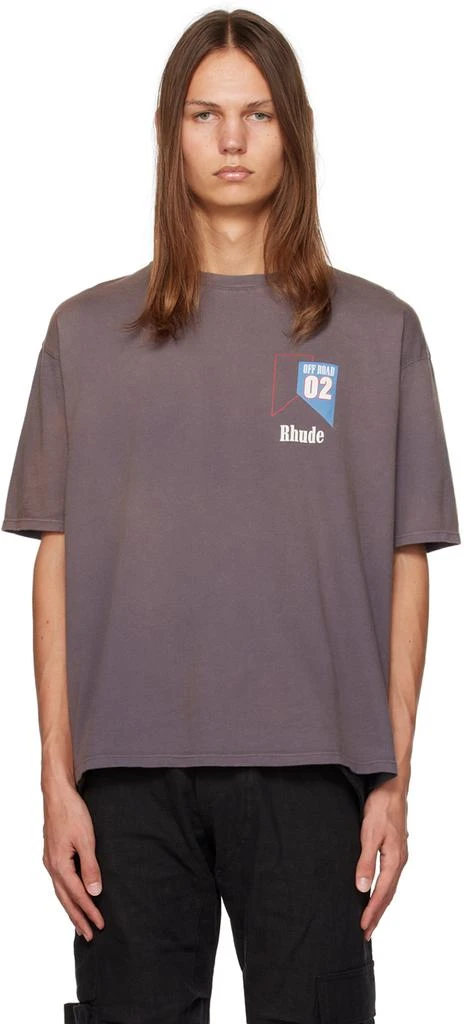 Rhude Gray '02' T-Shirt 1