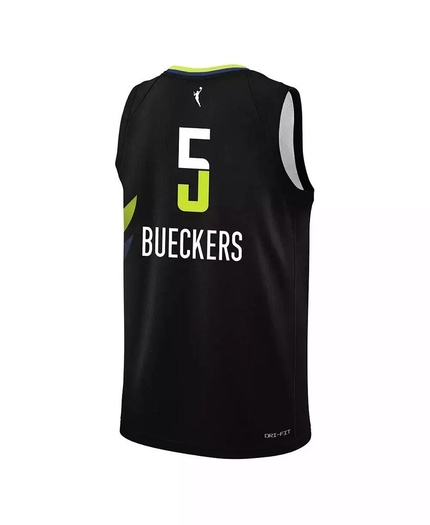 NIKE Big Boys and Girls Paige Bueckers Black Dallas Wings 2025 WNBA Draft Rebel Edition Victory Player Jersey 3