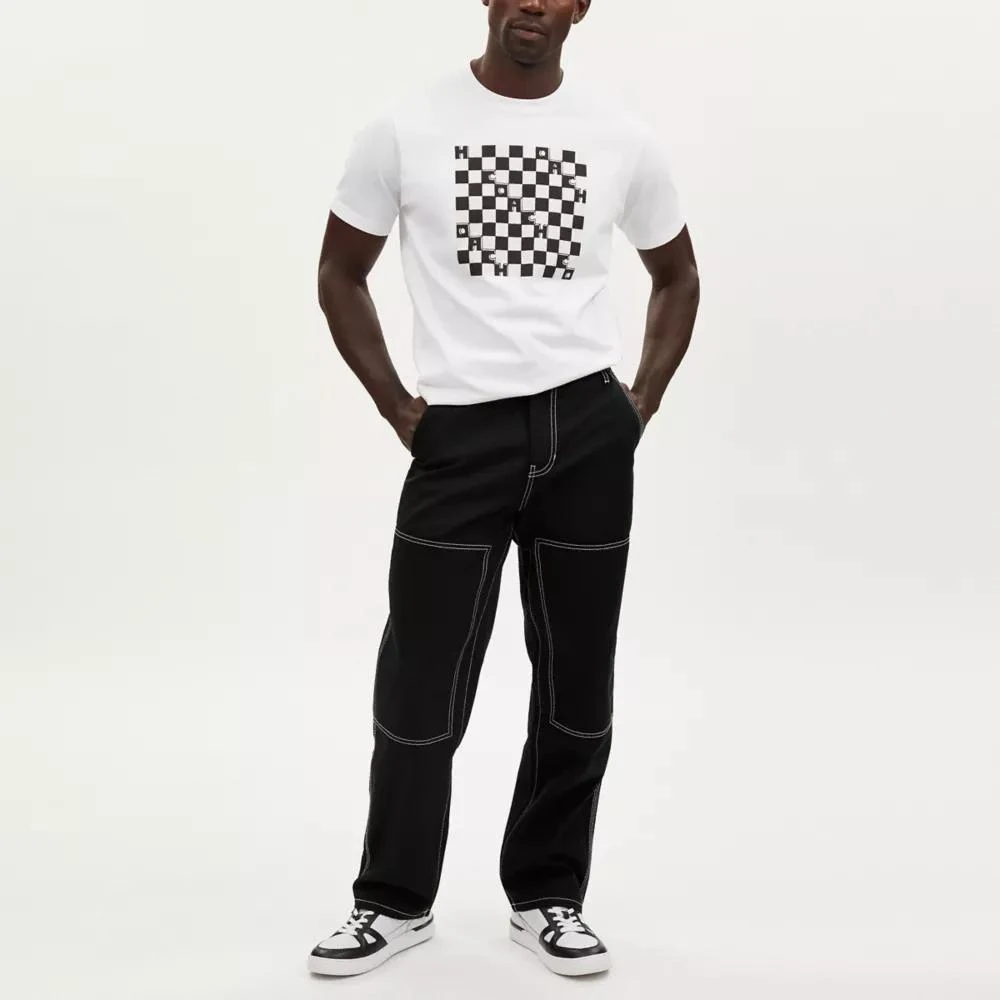 Coach Relaxed Straight Fit Twill Carpenter Pants In Organic Cotton And Recycled Polyester 2