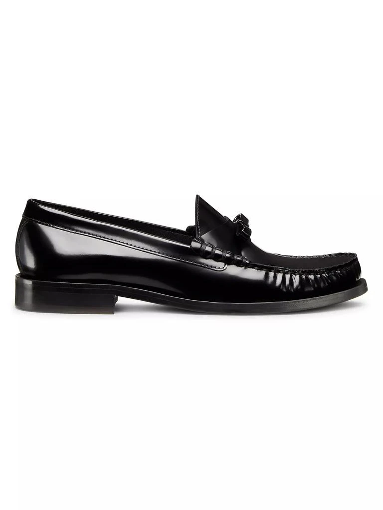 Stuart Weitzman Lottie Bow Leather Loafers 1