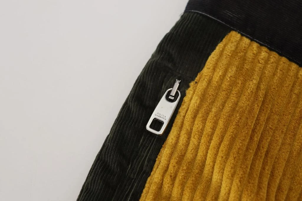 Dolce & Gabbana Dolce & Gabbana Elegant  Tape Trousers with yellow Men's Accent 5