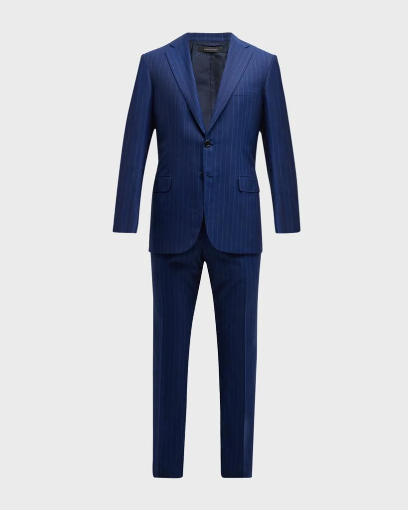 Brioni Men's Tonal Pinstripe Wool Suit 10
