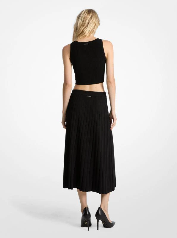 Michael Kors Ribbed Stretch Knit Midi Skirt 2