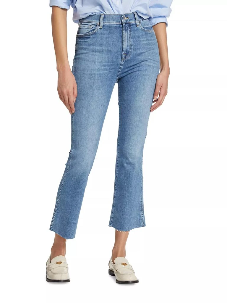 7 For All Mankind Slim Kick High-Rise Cropped Jeans 3