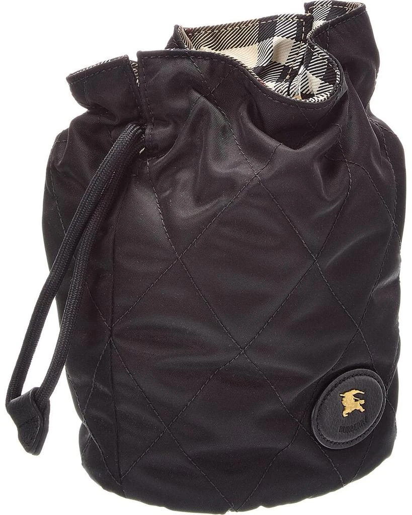 Burberry Horseshoe Quilted Canvas Bucket Bag 3