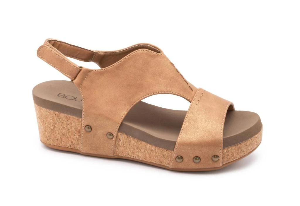 Corkys Footwear Women's Refreshing Wedge Sandal In Nude 1