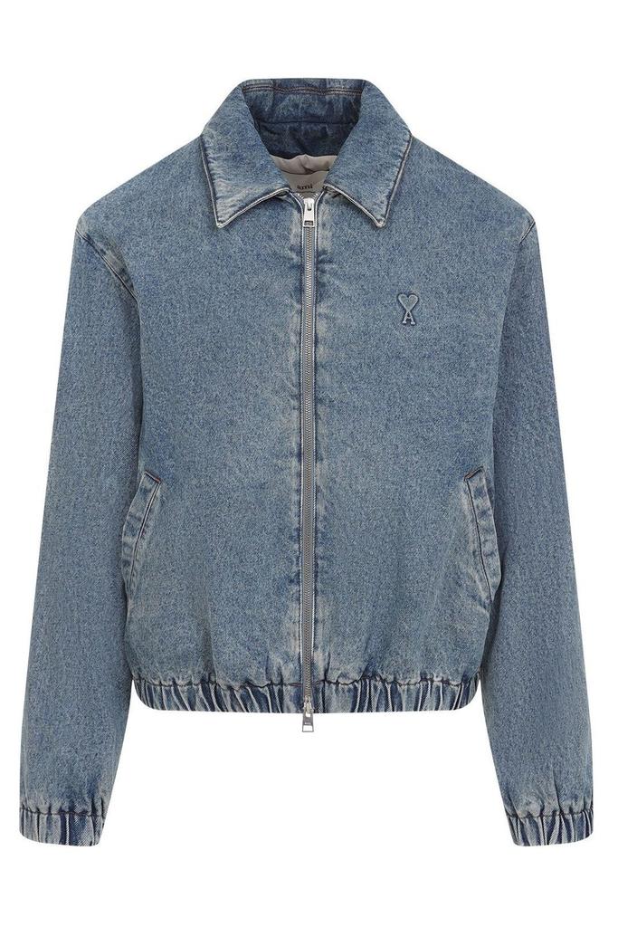 AMI AMI Paris Logo Patch Denim Jacket - Jackets - Compare