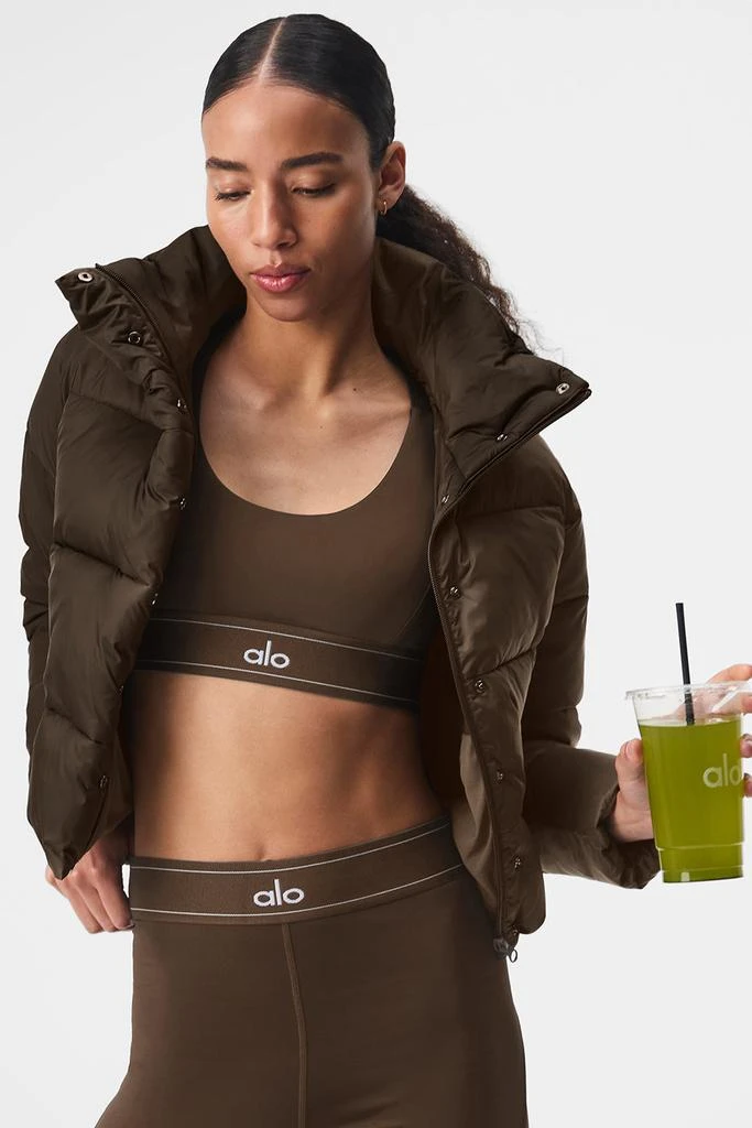 Alo Yoga Gold Rush Puffer - Espresso 4