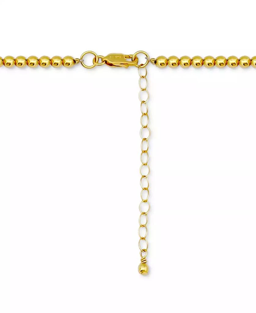 Giani Bernini Polished Bead Link Chain Necklace 16" + 2" extender, 18k gold-plated sterling silver Exclusively at Macy
s 4