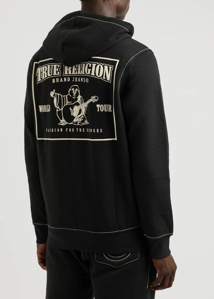 True Religion Big T hooded cotton-blend sweatshirt 3