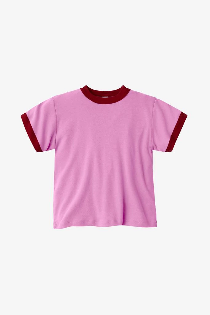 Los Angeles Apparel FFR101 - Kids 50/50 Rib Ringer T 14