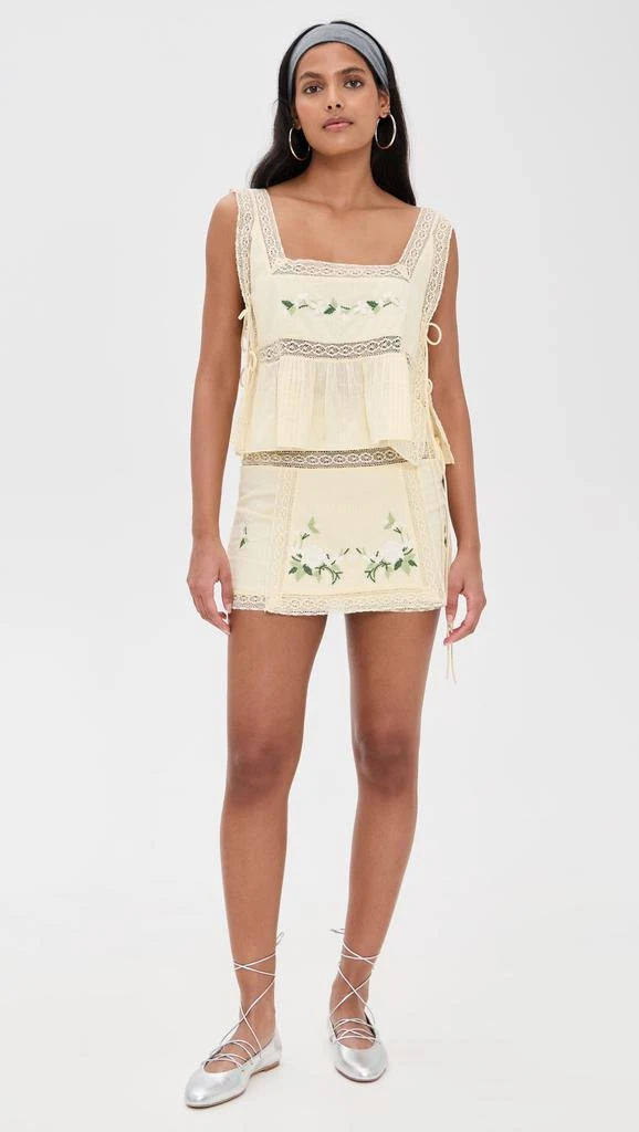 For Love & Lemons Jolene Embroidered Top 4