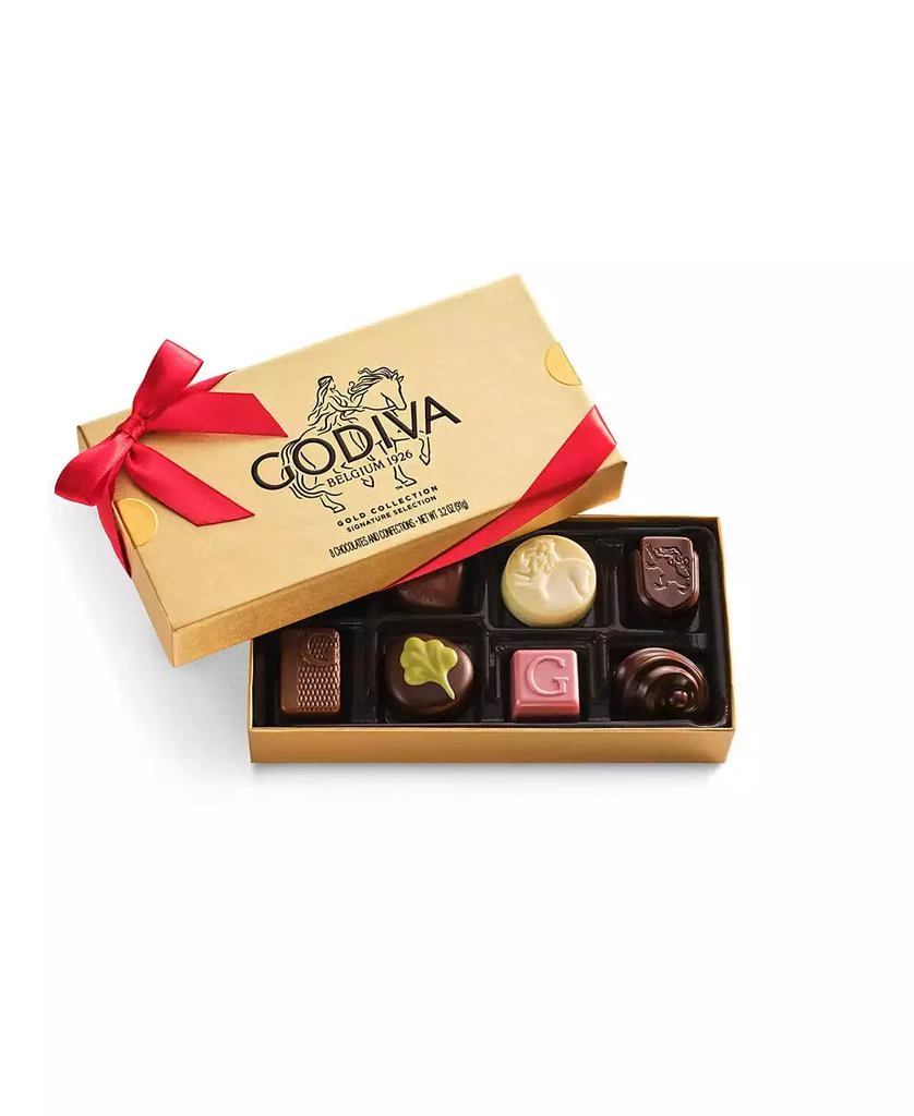Godiva Assorted Chocolate Gold Gift Box with Red Ribbon, 8 Piece (A $30.00 Value) 3