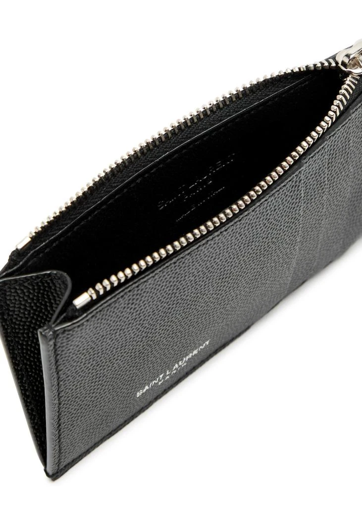 Yves Saint Laurent Logo pebbled leather wallet 3