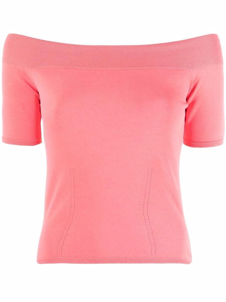 NA Pink boat neck Top