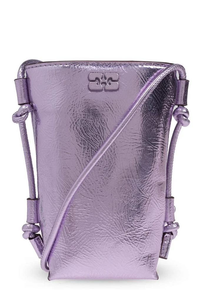 Ganni Ganni Metallic Bou Crossbody Bag 1