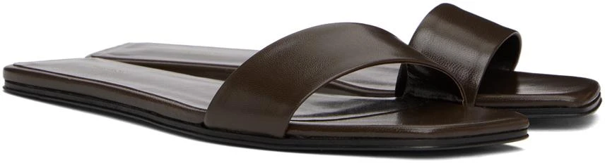The Row Brown Chocolate Sandals 4