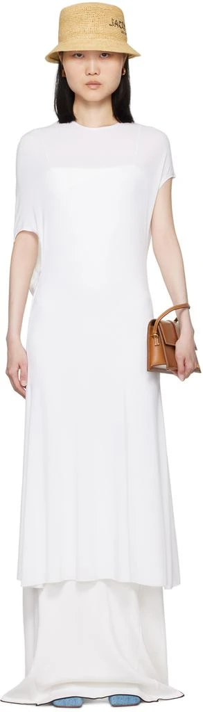 Jacquemus White La Casa 'La robe Salerno' Midi Dress 1