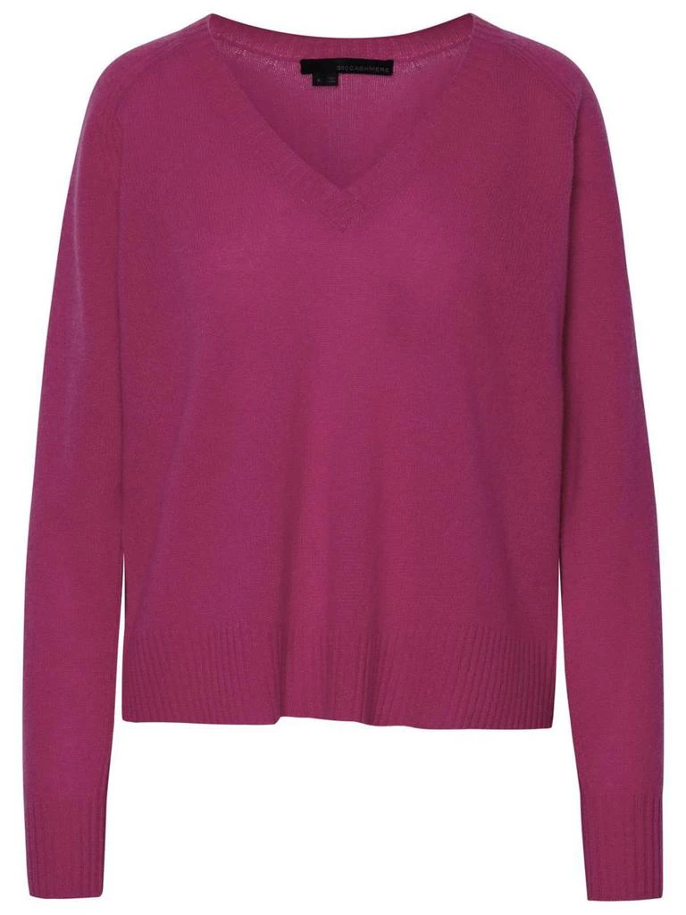 360 Cashmere 360 Cashmere 'Erin' Fuchsia Cashmere Sweater 1