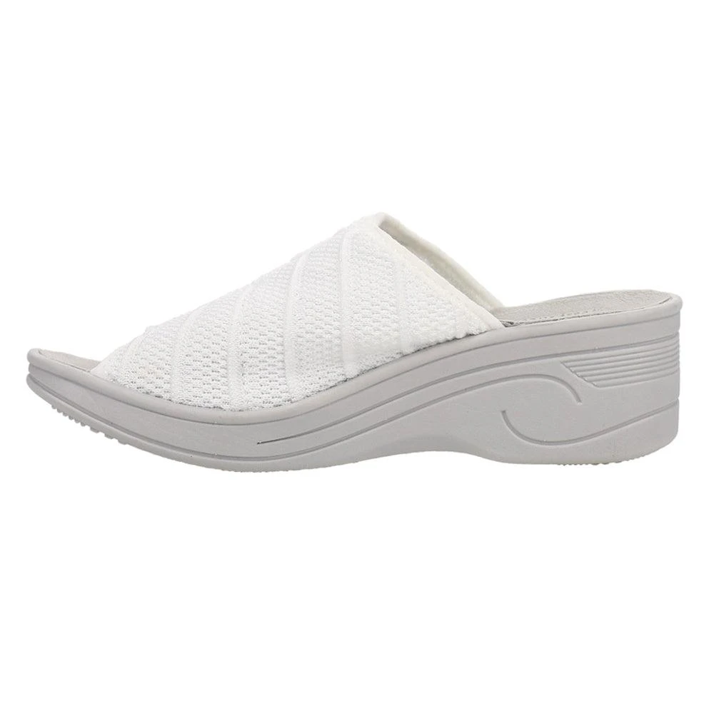 Easy Street Airy Perforated Slide Wedge Sandals 3