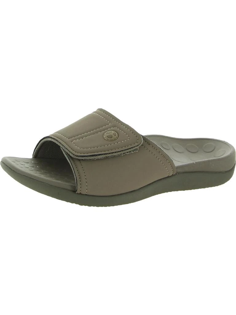 VIONIC 24 Kiwi Mens Faux Leather Slip On Slide Sandals 4