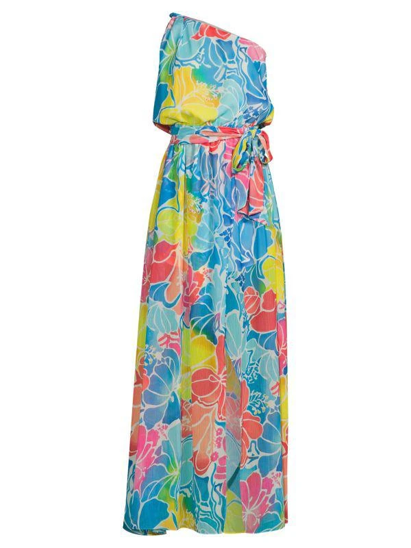 Ramy Brook Jaxx Floral One Shoulder Maxi Dress 3