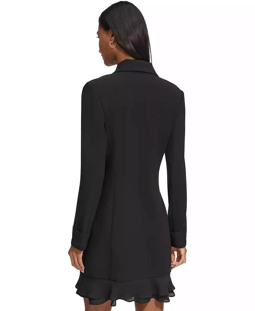 Karl Lagerfeld Paris Women's Chiffon-Hem Blazer Dress 4