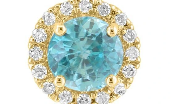 Effy Blue Zircon & Diamond Pendant Necklace - 0.06ct. 2