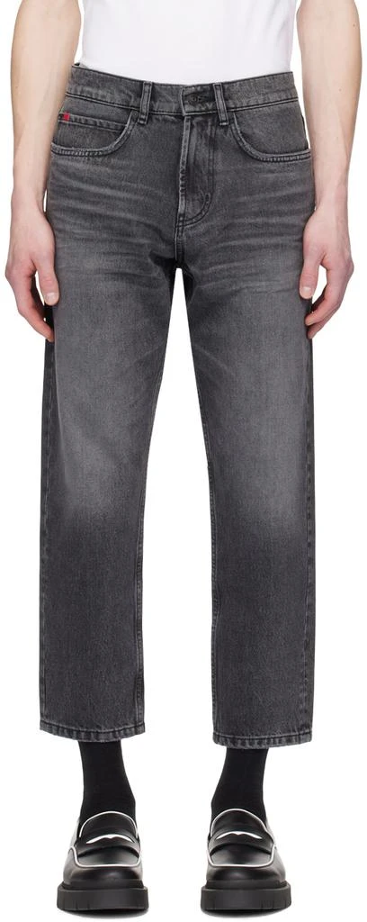 Hugo Boss Gray Loose-Fit Jeans 1