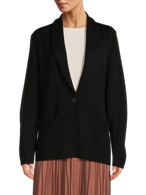 Adrianna Papell Solid Knit Sportcoat 1