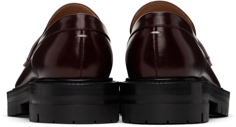 MAISON MARGIELA Burgundy Tabi County Loafers 2